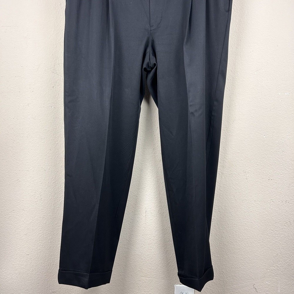 Brooks Brothers Men's Black Wool Pants 40W/32L - Picture 6 of 6